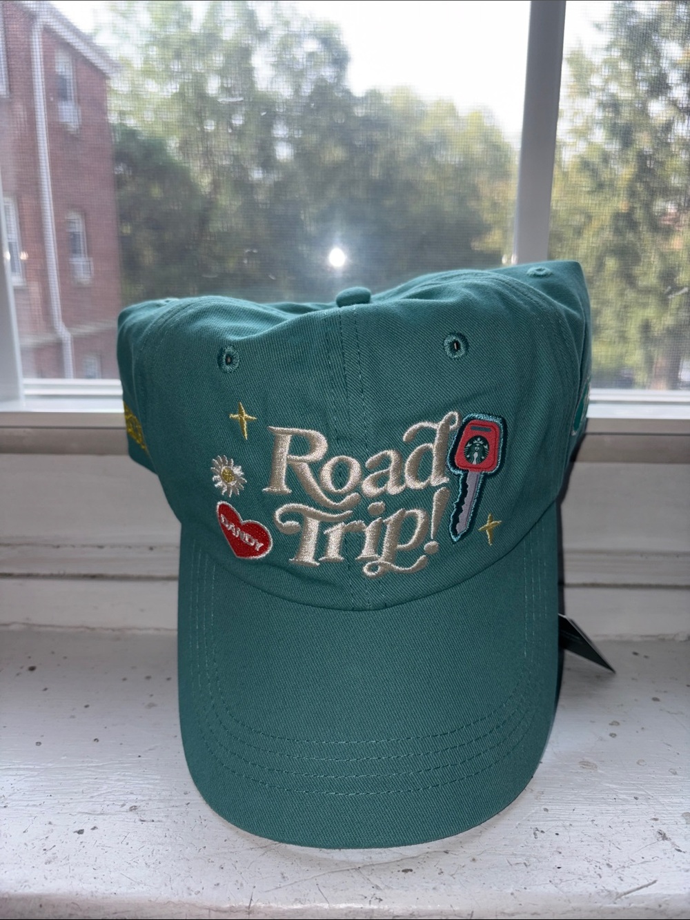Starbucks Dandy Teal Embroidered 'Road Trip' Baseball Cap